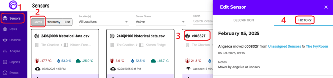 See-sensor-history