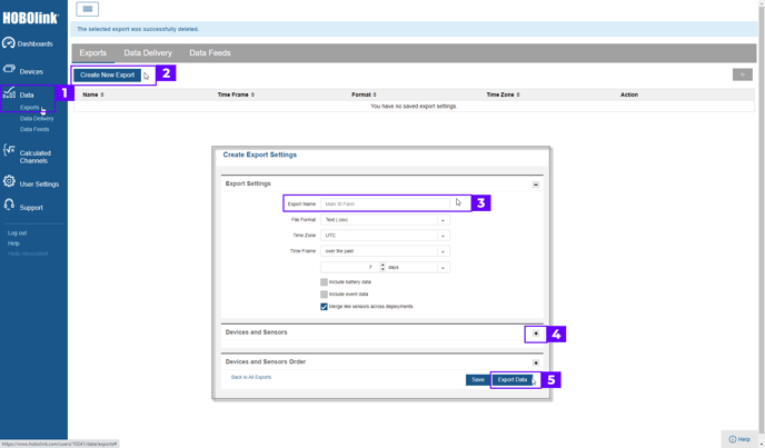 HOBOlink Export Dataset